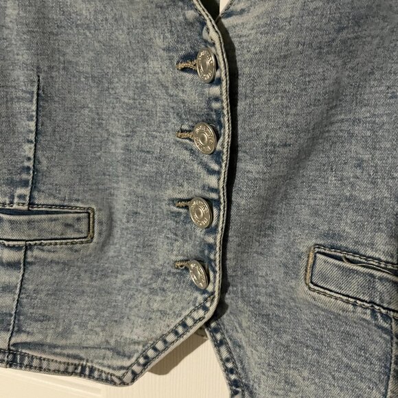 Nicole Miller Denim Style Vest - Picture 4 of 11
